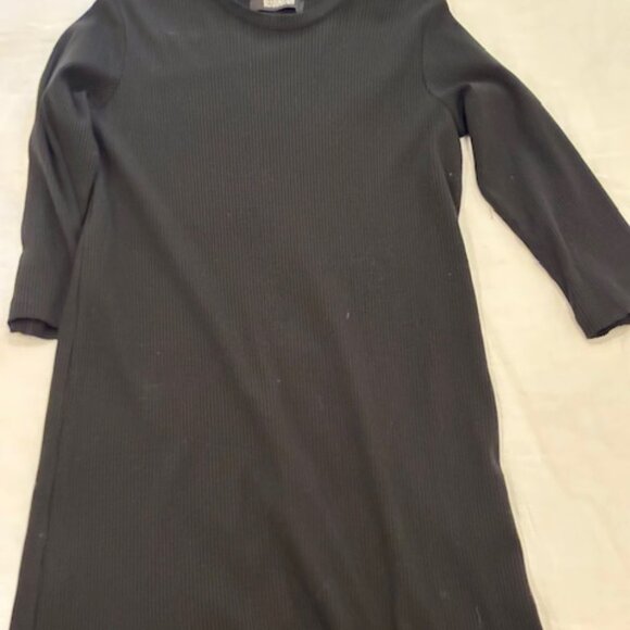 Reformation Black Ribbed Tee Shirt Mini Dress, size Small - Picture 6 of 6